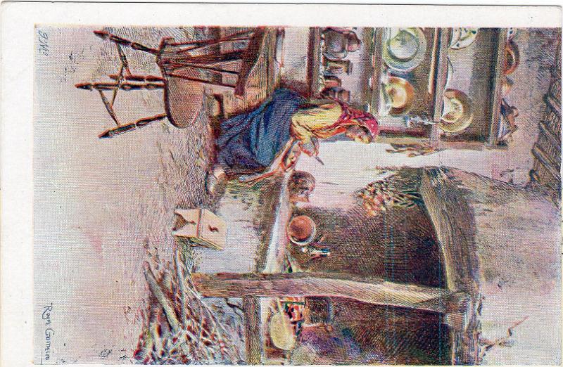 0425 v.jpg -     Lote:    425 (verso)                   Descrição:         1921 &mdash; Ceres. Colecção Portuguesa. Bilhetes-Postais Particulares. OM5, 6C rosa-escuro (n.º 7 &mdash; Cosinha Rustica).        IN       Valor Base:     &euro; 10,00     Valor Venda:     &euro;      